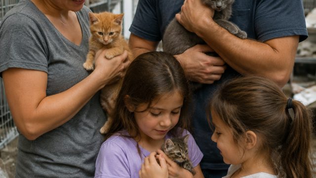 Family Steps Up to Adopt Kittens After Tornado Devastates Shelter