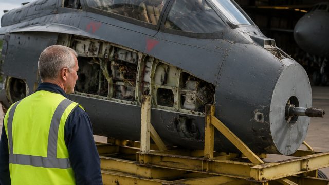 Historic Blackburn Buccaneer Cockpit Set to Depart Newark Air Museum